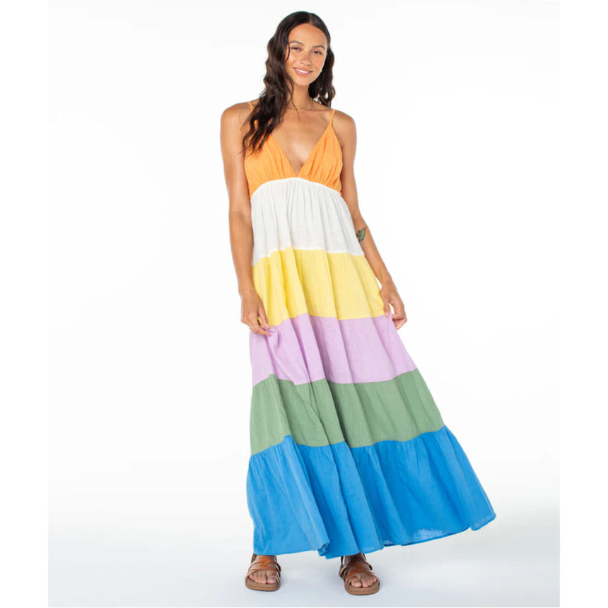 Roxy Roxy Women's Honolulu Glow Maxi Dress - Multi Colour Multi Color Solid XS Womens Dresses