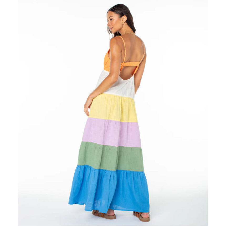 Roxy Roxy Women's Honolulu Glow Maxi Dress - Multi Colour Multi Color Solid XS Womens Dresses