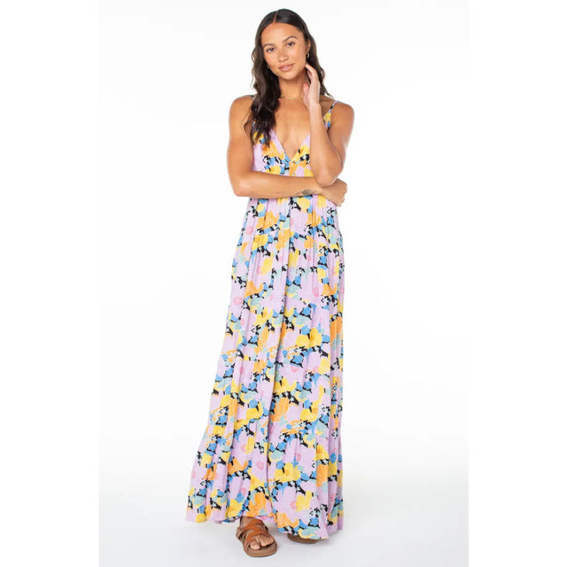 Roxy Roxy Women's Honolulu Glow Maxi Dress Anthracite XS Womens Dresses
