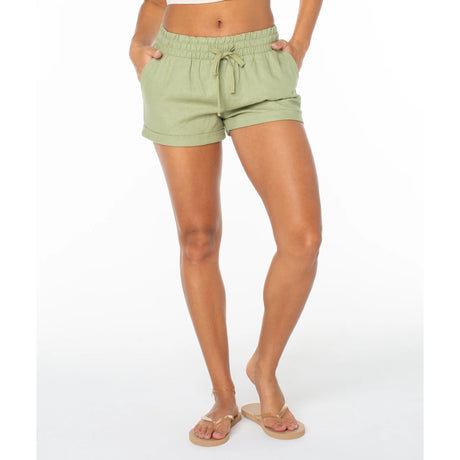 Roxy Roxy Women's Laguna Shorts BLUE HORIZON SOLID S Womens Fabric Shorts