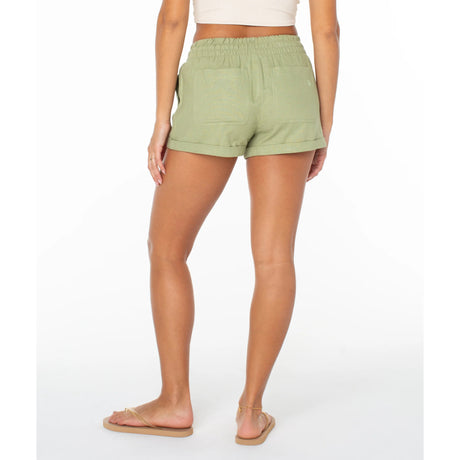 Roxy Roxy Women's Laguna Shorts BLUE HORIZON SOLID S Womens Fabric Shorts