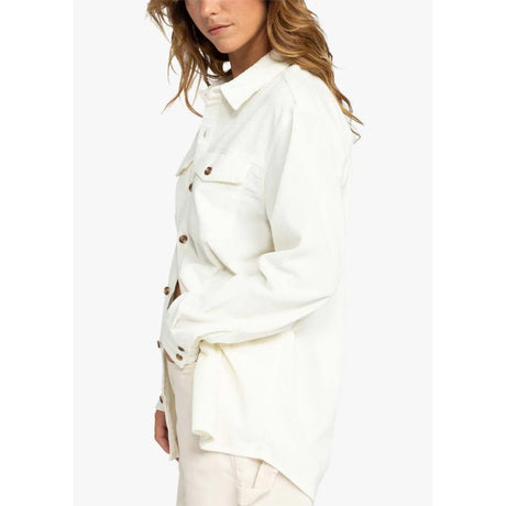 Roxy Roxy Women's Let It Corduroy Shirt Camel XS Womens Long Sleeve Shirts