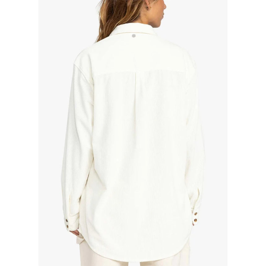 Roxy Roxy Women's Let It Corduroy Shirt Camel XS Womens Long Sleeve Shirts
