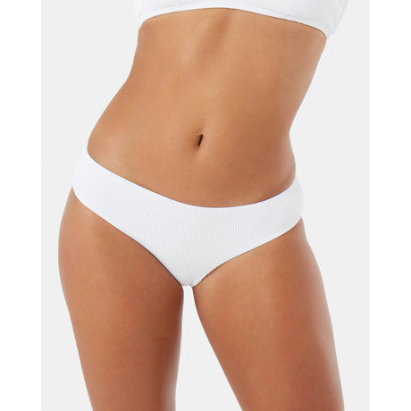 Roxy Roxy Women's Rib Love Hipster Full Bottoms White S Womens Bikini Bottoms