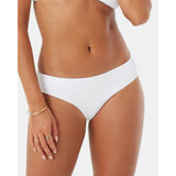 Roxy Roxy Women's Rib Love Hipster Full Bottoms White S Womens Bikini Bottoms