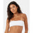 Roxy Roxy Women's Rib Love Knot Bandeau Bikini Top White S Womens Bikini Tops