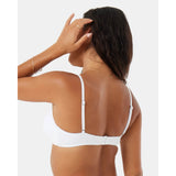 Roxy Roxy Women's Rib Love Knot Bralette Bikini Top White S Womens Bikini Tops