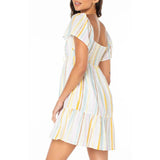 Roxy Roxy Women's Salty Breeze Mini Dress - Egret Egret S Womens Dresses