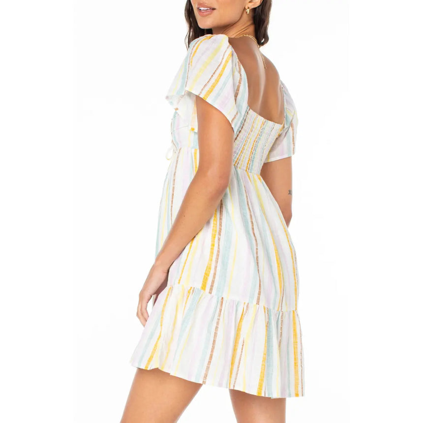 Roxy Roxy Women's Salty Breeze Mini Dress - Egret Egret S Womens Dresses