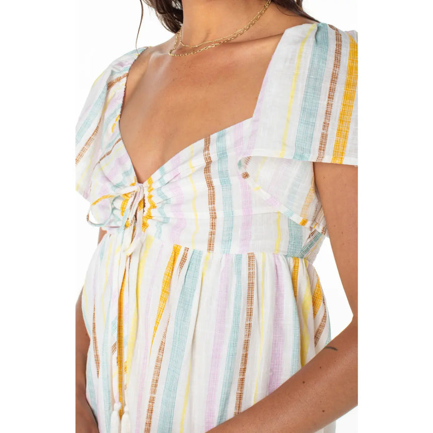 Roxy Roxy Women's Salty Breeze Mini Dress - Egret Egret S Womens Dresses