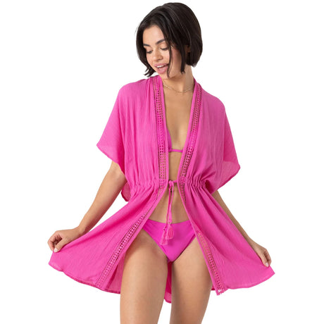 Roxy Roxy Women's Sun Kissed Kimono White XS Womens Short Dresses