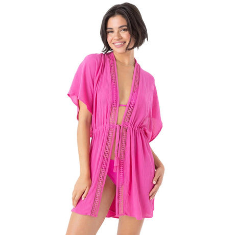 Roxy Roxy Women's Sun Kissed Kimono White XS Womens Short Dresses