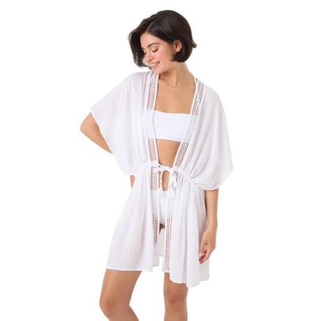 Roxy Roxy Women's Sun Kissed Kimono White XS Womens Short Dresses