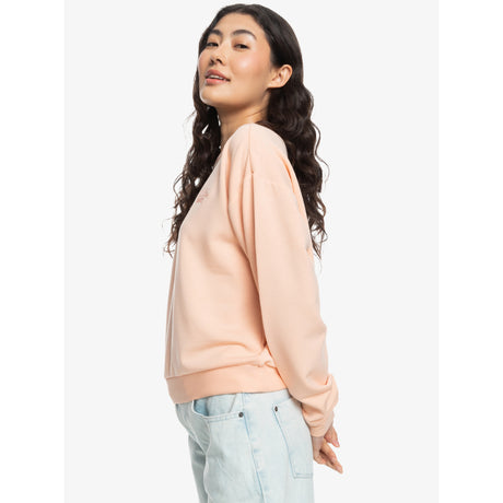 Roxy Roxy Women's Surfing By Moonlight Fleece Peach Parfait S Womens Pull Over Hoodies