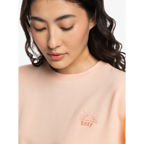 Roxy Roxy Women's Surfing By Moonlight Fleece Peach Parfait S Womens Pull Over Hoodies
