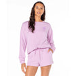 Roxy Roxy Women's Surfing By Moonlight Top Orchid Bouquet Solid S Womens Pull Over Hoodies