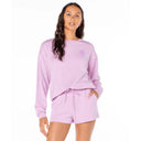 Roxy Roxy Women's Surfing By Moonlight Top Orchid Bouquet Solid S Womens Pull Over Hoodies