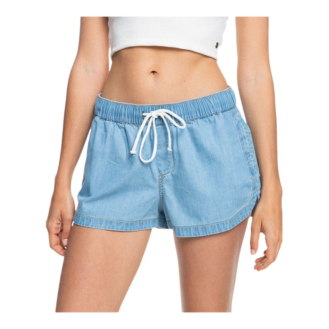 Roxy Roxy Women's New Impossible Denim Short Light Blue S Womens Jean Shorts