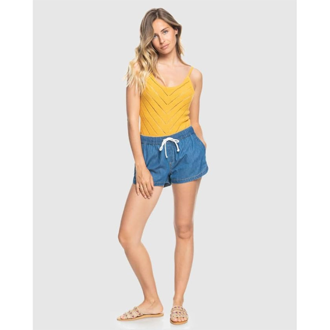 Roxy Roxy Women's New Impossible Denim Short Light Blue S Womens Jean Shorts