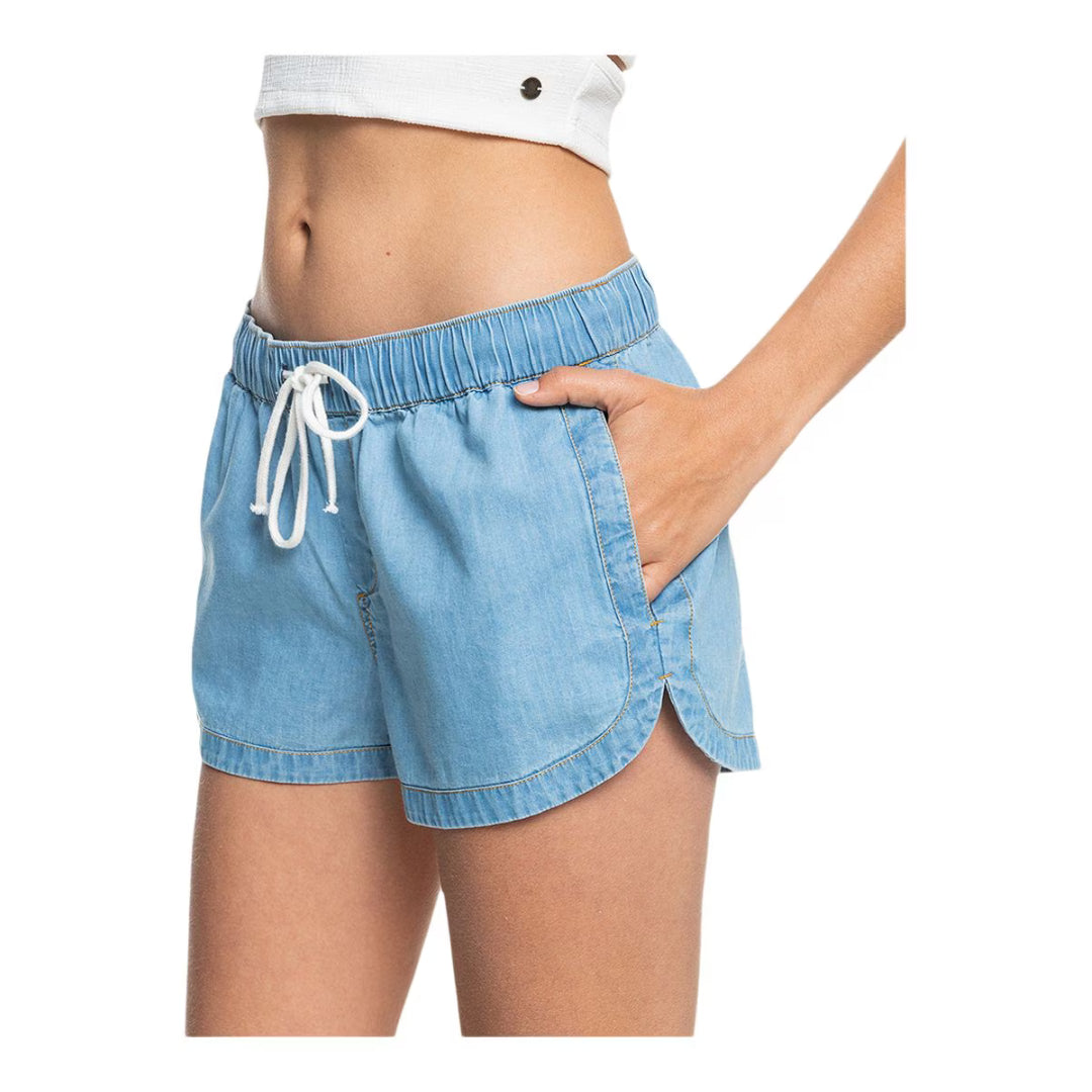 Roxy Roxy Women's New Impossible Denim Short Light Blue S Womens Jean Shorts