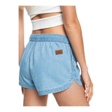Roxy Roxy Women's New Impossible Denim Short Light Blue S Womens Jean Shorts