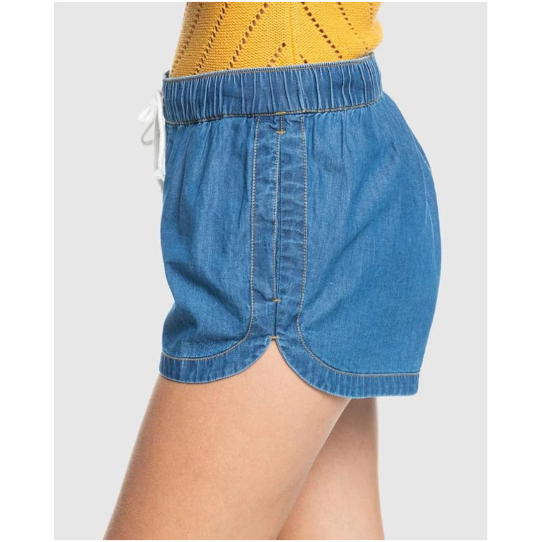 Roxy Roxy Women's New Impossible Denim Short Light Blue S Womens Jean Shorts