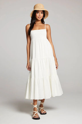 Saltwater Luxe Saltwater Luxe Women's Sorrento Midi Dress Salt XS Womens Long Dresses
