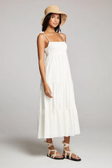Saltwater Luxe Saltwater Luxe Women's Sorrento Midi Dress Salt XS Womens Long Dresses
