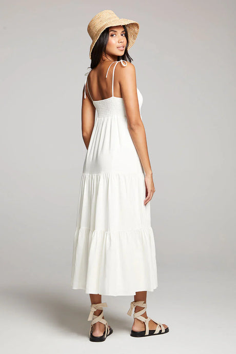 Saltwater Luxe Saltwater Luxe Women's Sorrento Midi Dress Salt XS Womens Long Dresses