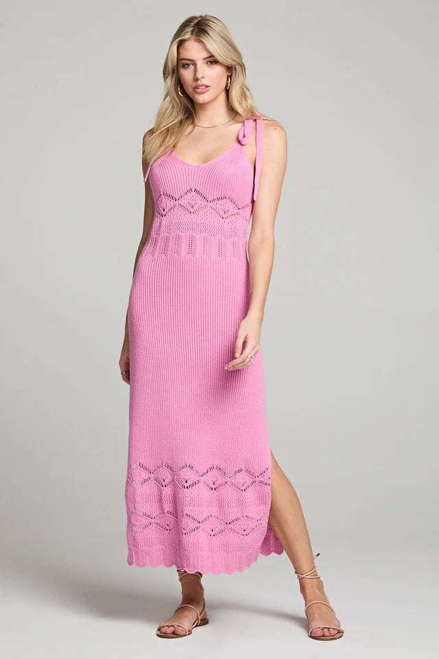 Saltwater Luxe Saltwater Luxe Women's Harison Midi Dress - Azalea Azalea XS Womens Long Dresses
