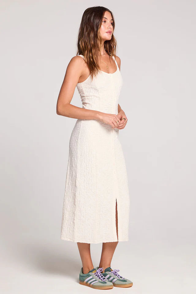Saltwater Luxe Saltwater Luxe Women's Elowena Midi Dress - Salt Salt XS Womens Long Dresses