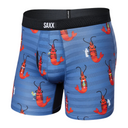 Saxx SAXX Men's Droptemp Cooling Mesh Boxer Brief SHRIMP COCKTAIL- NAVY M Mens Boxer Brief Underwear