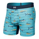 Saxx SAXX Men's Droptemp Cooling Mesh Boxer Brief SHRIMP COCKTAIL- NAVY M Mens Boxer Brief Underwear