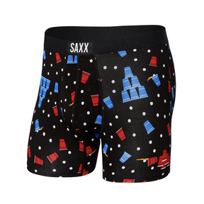 Saxx SAXX Mens Vibe Boxer Briefs CHARCOAL S Mens Boxer Brief Underwear