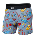 Saxx SAXX Mens Vibe Boxer Briefs CHARCOAL S Mens Boxer Brief Underwear