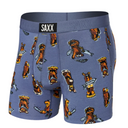 Saxx SAXX Mens Vibe Boxer Briefs CHARCOAL S Mens Boxer Brief Underwear
