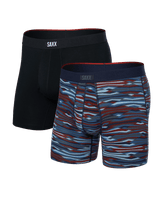 Saxx Saxx Men's Vibe Xtra Soft Comfor Boxers 2 Pack -ROUGH TERRAIN/BLACK ROUGH TERRAIN/BLACK S Mens Boxer Brief Underwear