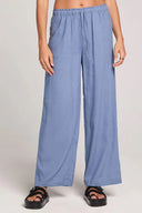 Saltwater Luxe Saltwater Luxe Women's Woven Pull On Pant - Worn Blue Worn Blue S Womens Pants and Jeans