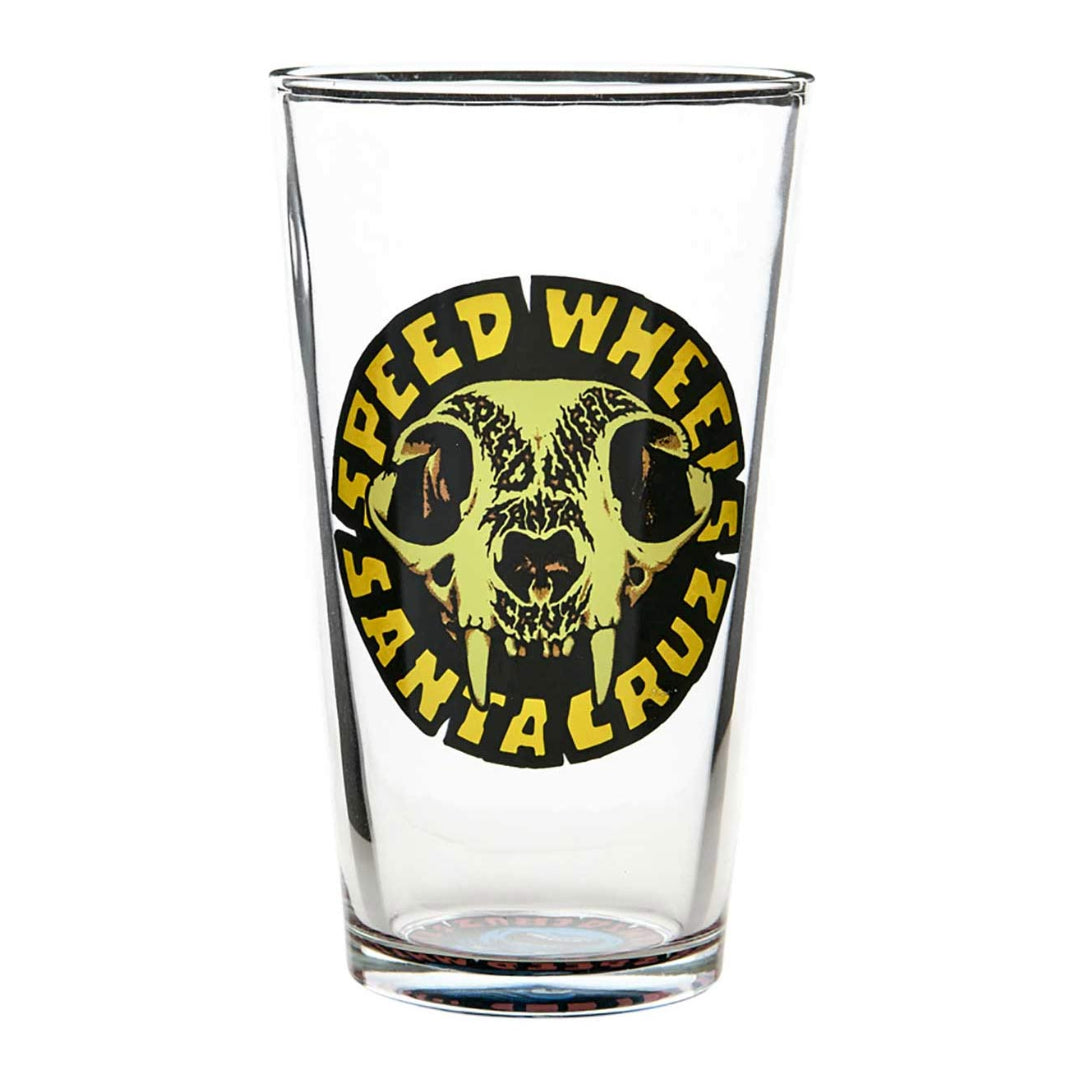 Santa Cruz Santa Cruz Pint Glass SW Skull Clear One Size Glasswear