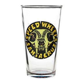 Santa Cruz Santa Cruz Pint Glass SW Skull Clear One Size Glasswear