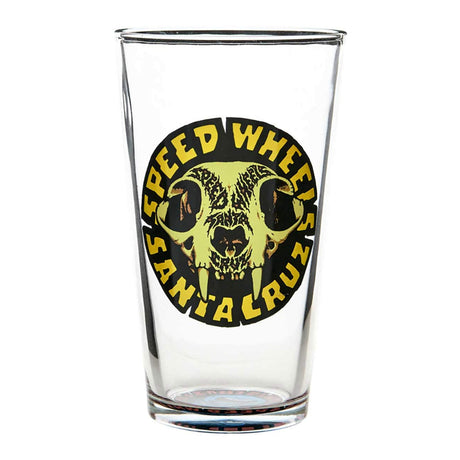 Santa Cruz Santa Cruz Pint Glass SW Skull Clear One Size Glasswear