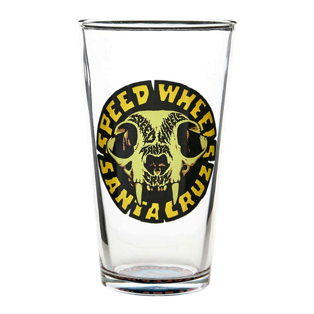 Santa Cruz Santa Cruz Pint Glass SW Skull Clear One Size Glasswear