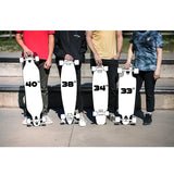 Santa Cruz Santa Cruz Pintail Oval Flame Lava Dot Multi 9.2 X 33 Longboard Deck - Top Mount Deck