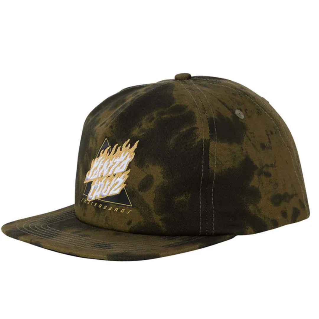 Santa Cruz Santa Cruz Snapback Flamed Not a Dot Black 1SZ Mens Hats Flat Brim