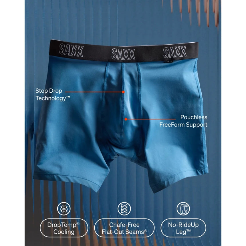 Saxx Saxx Men's Droptemp All Day Cooling Boxer Brief - Cabin Fever - Black Cabin Fever-Black S Mens Boxer Brief Underwear