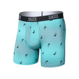Saxx Saxx Men's Droptemp All Day Cooling Boxer Brief - Sailfish Ombre- Turquoise Sailfish Ombre- Turquoise S Mens Boxer Brief Underwear