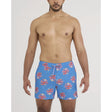 Saxx Saxx Men's Oh Buoy 2N1 Volley 5" - Octopus Bartender-Blue Octopus Bartender-Blue M Mens Elastic Casual Trunks