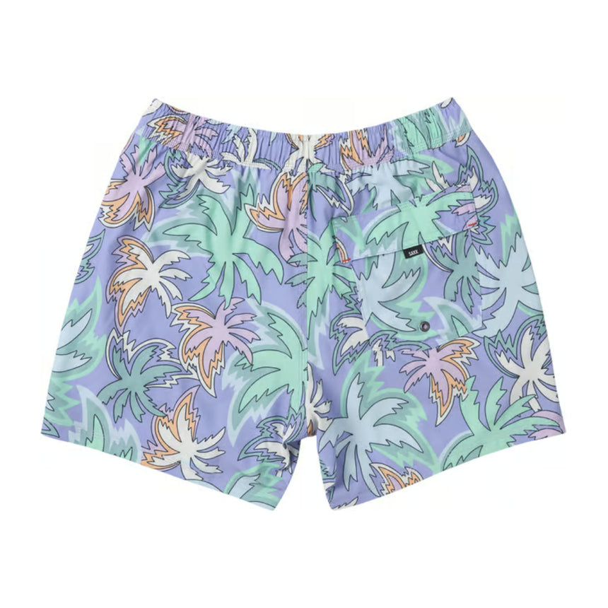 Saxx Saxx Men's Oh Buoy 2N1 Volley 5" - Xanadu-Lavender Xanadu-Lavender S Mens Elastic Casual Trunks