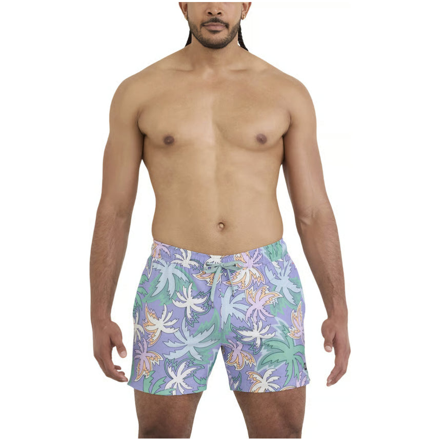 Saxx Saxx Men's Oh Buoy 2N1 Volley 5" - Xanadu-Lavender Xanadu-Lavender S Mens Elastic Casual Trunks