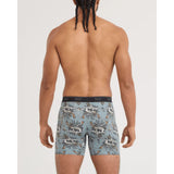 Saxx Saxx Men's Quest Quick-Dry Mesh Boxer Brief Fly - Hunting Lodge - Silver Pine Hunting Lodge-Silver Pine S Mens Boxer Brief Underwear